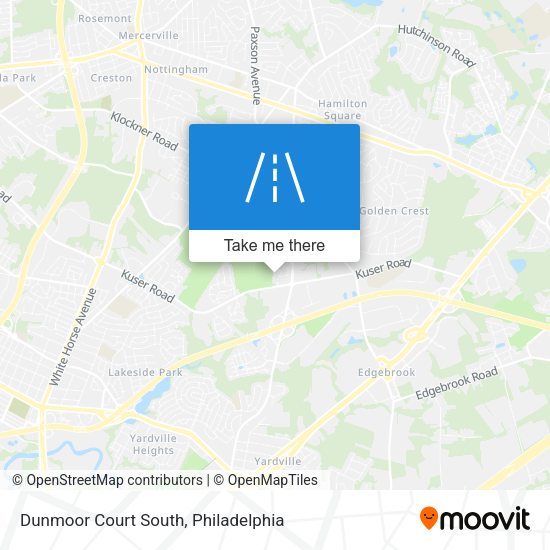 Mapa de Dunmoor Court South