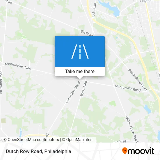 Dutch Row Road map