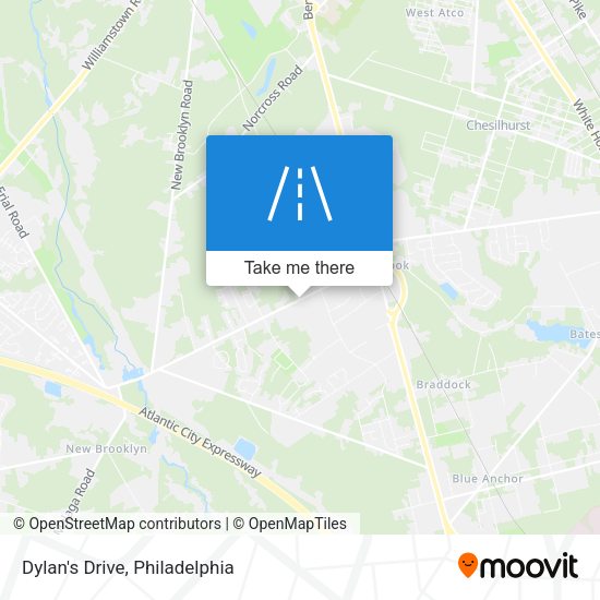 Dylan's Drive map