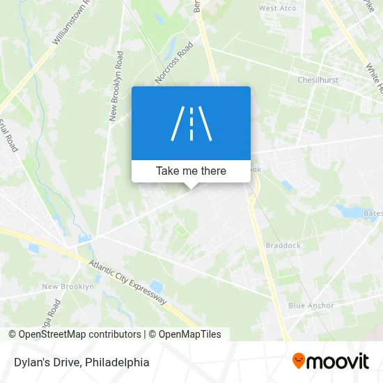 Dylan's Drive map