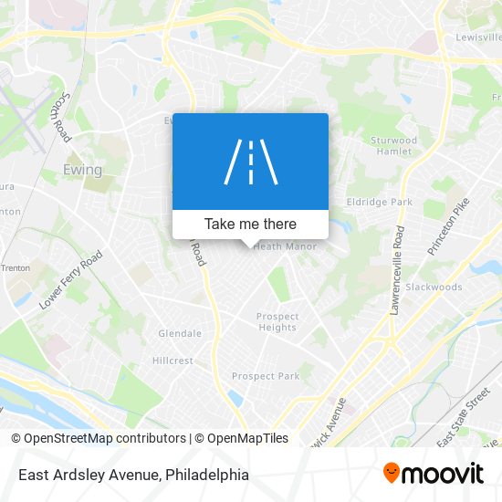 East Ardsley Avenue map