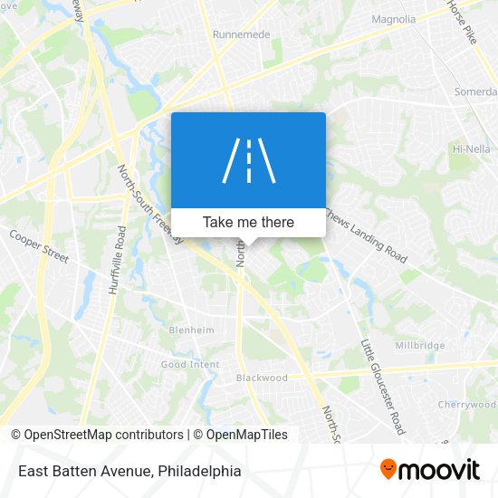 East Batten Avenue map