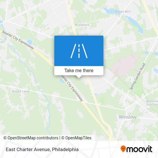 East Charter Avenue map