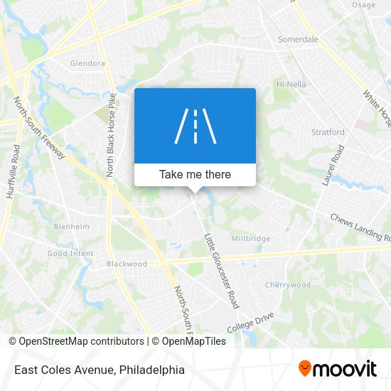 Mapa de East Coles Avenue