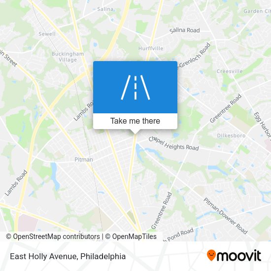 East Holly Avenue map