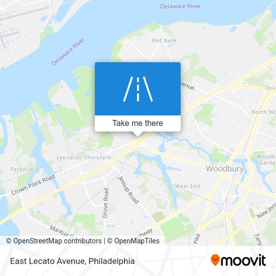 Mapa de East Lecato Avenue