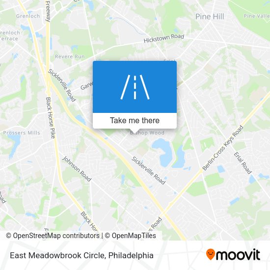 East Meadowbrook Circle map