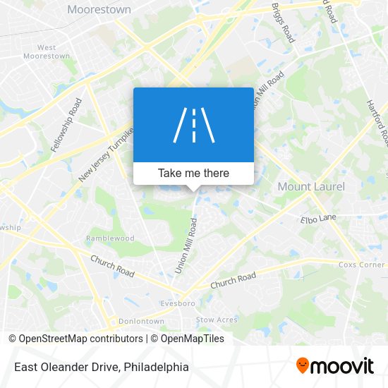 East Oleander Drive map