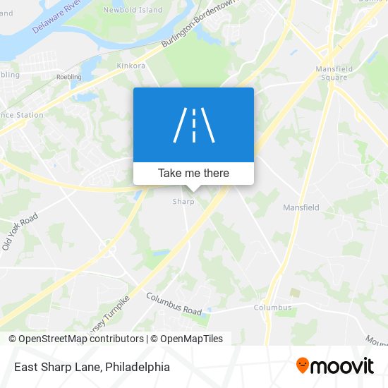 East Sharp Lane map