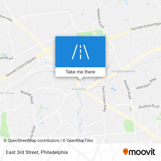 East 3rd Street map
