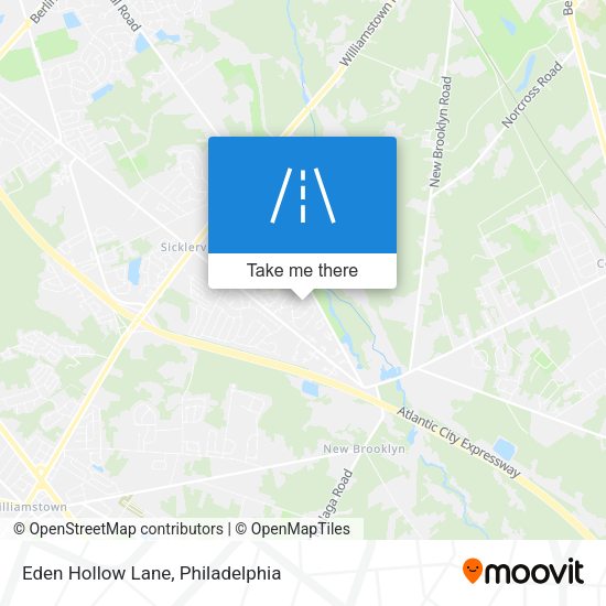 Eden Hollow Lane map