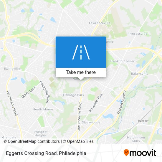 Eggerts Crossing Road map