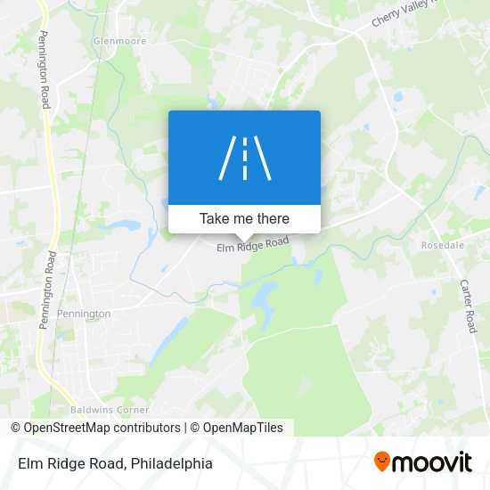 Elm Ridge Road map