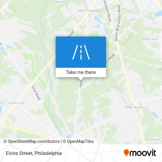 Mapa de Elvira Street