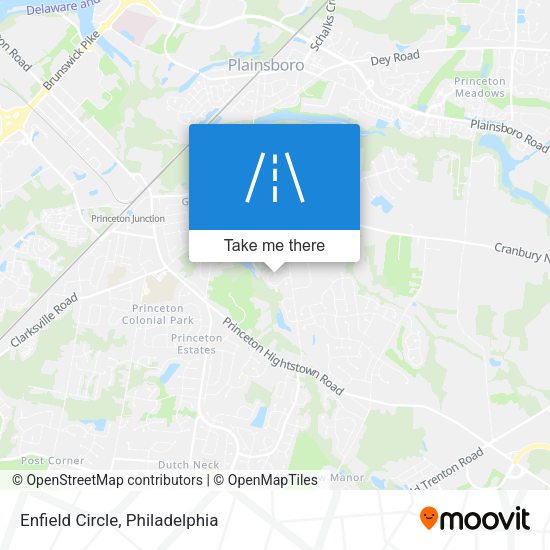 Mapa de Enfield Circle