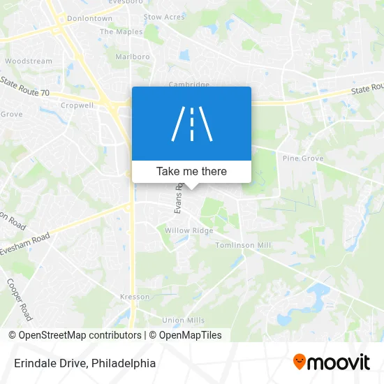 Erindale Drive map