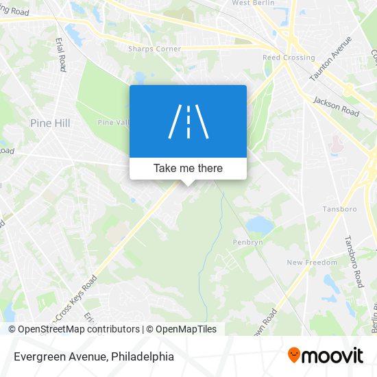 Evergreen Avenue map
