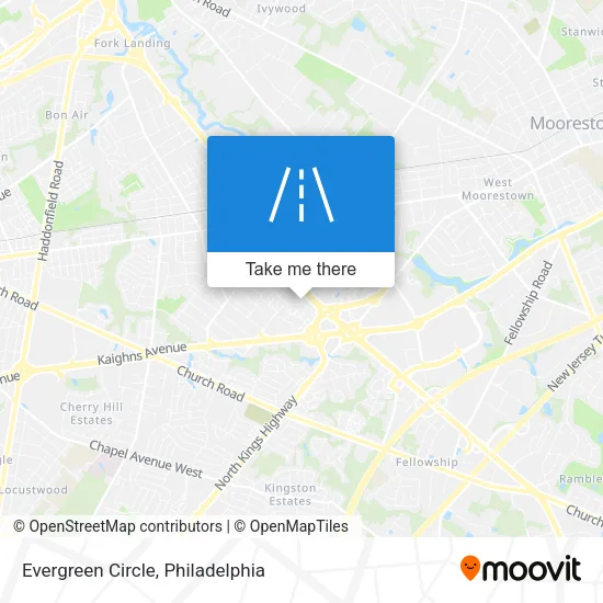Evergreen Circle map