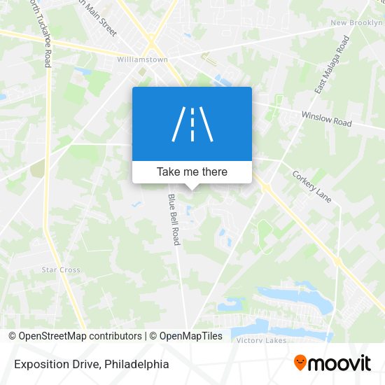 Mapa de Exposition Drive