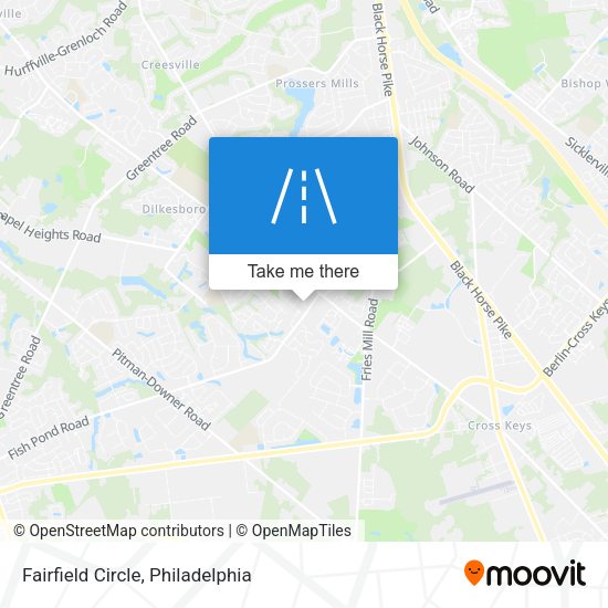 Fairfield Circle map