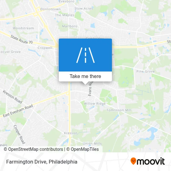 Farmington Drive map