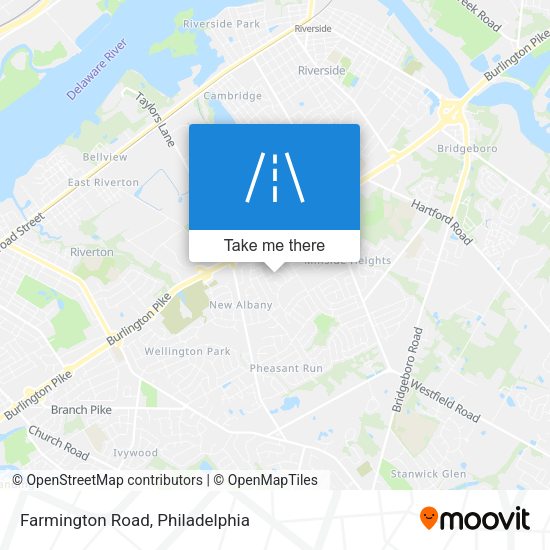 Farmington Road map
