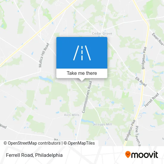 Ferrell Road map
