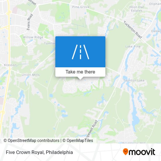 Five Crown Royal map