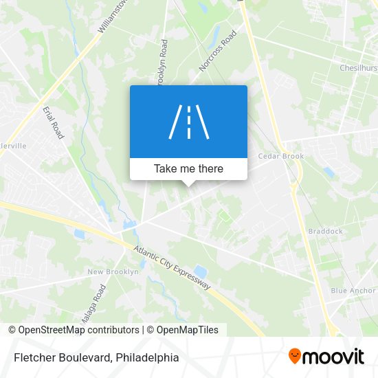 Mapa de Fletcher Boulevard