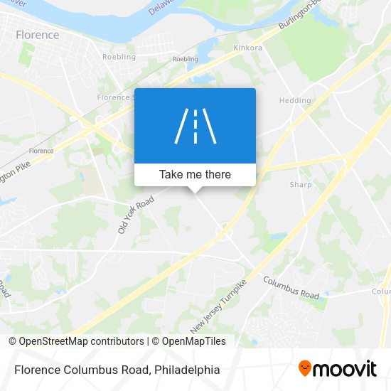 Florence Columbus Road map