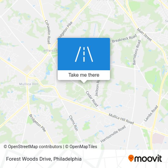 Forest Woods Drive map