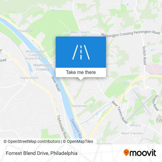 Forrest Blend Drive map