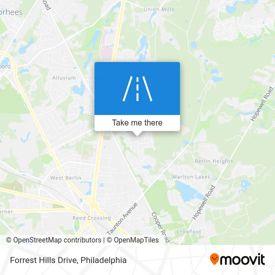 Forrest Hills Drive map