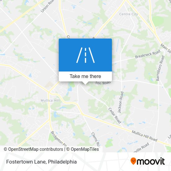 Fostertown Lane map
