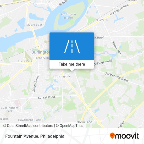 Fountain Avenue map