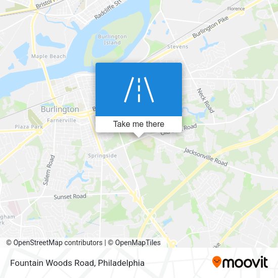 Fountain Woods Road map