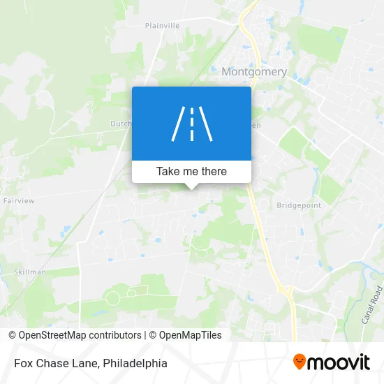 Fox Chase Lane map