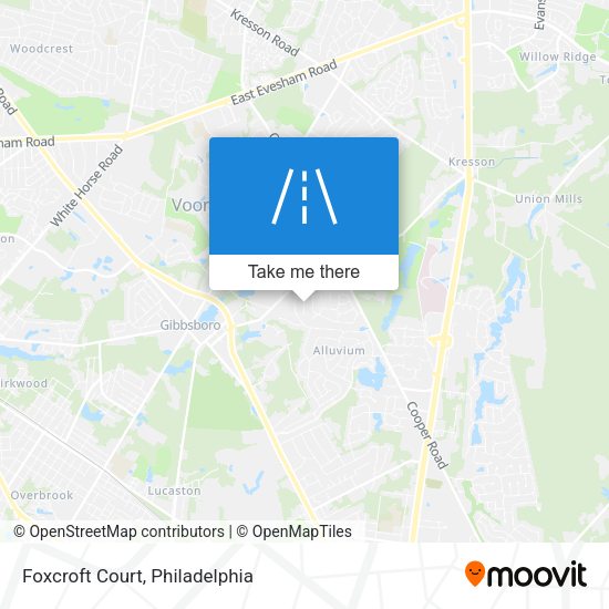 Mapa de Foxcroft Court