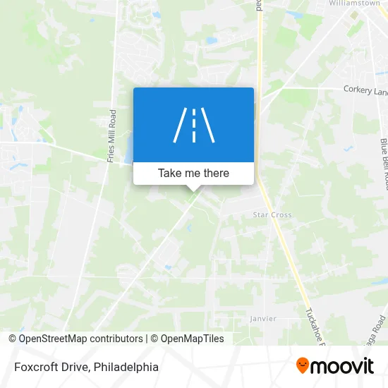 Foxcroft Drive map