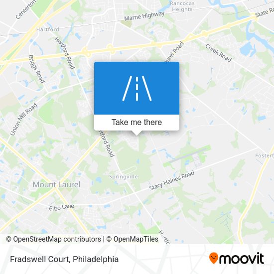 Mapa de Fradswell Court