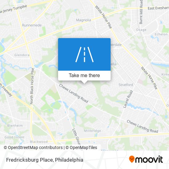 Mapa de Fredricksburg Place