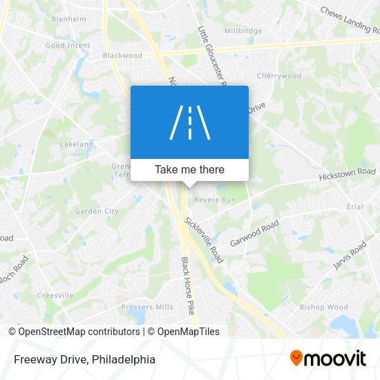 Mapa de Freeway Drive