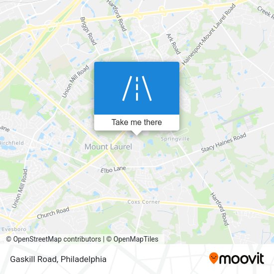 Gaskill Road map