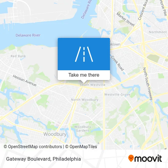 Gateway Boulevard map