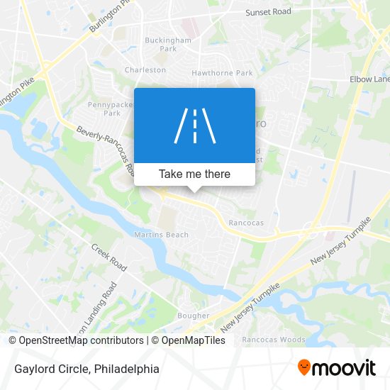 Mapa de Gaylord Circle