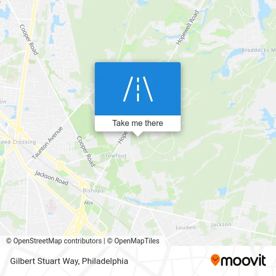 Gilbert Stuart Way map