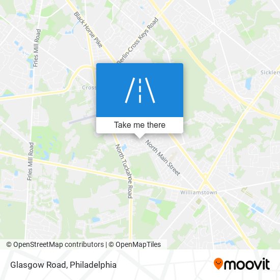 Mapa de Glasgow Road