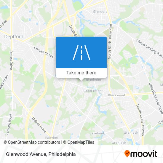 Glenwood Avenue map