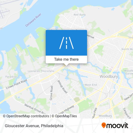 Gloucester Avenue map