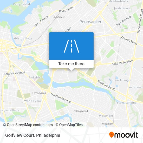 Golfview Court map